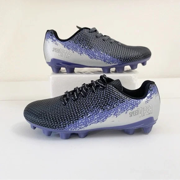 ▪️DSG Youth Soccer Cleats Black Purple ~ 1 - Picture 3 of 8